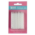thumbnail image 1 of Oasis Supply Candy Stripe Birthday Candles, 2.5-Inch, White, 1 of 4