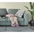 thumbnail image 2 of Glory of Flowers Peacock Throw Pillow with Removable Cover in Off-White Brown 18x18, 2 of 5