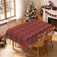 thumbnail image 2 of Duangreer Christmas Rectangle Tablecloth, Retro Red Green Checkered Print, Waterproof Wrinkle Resistant, 60 x 84 Inch, Washable Table Cover for Party Decors Indoor Outdoor, 2 of 6