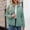 Mint Green, variant on Brondbend Ladies Winter Jackets Women's Coats and Jackets Lapel Solid Long Sleeved Button Jacket Pocket Thick Loose Warm Outerwear Versatile Party Fashion Clothes,Army Green