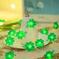 thumbnail image 3 of St Patricks Day Lights Green LED String Lights with Clover Shapes USB Powered Fairy Lights for Home Garden Party Decor(C), 3 of 6