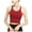 Red, variant on Women Longline Sports Bra Open Back Criss Cross Sleeveless Yoga Workout Fitness Crop Shirt