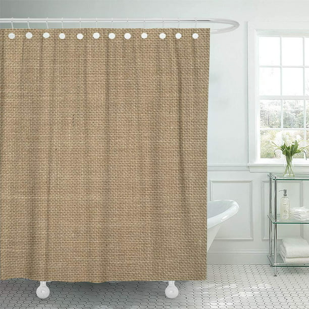burlap shower curtain with grommets