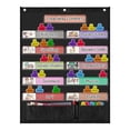 thumbnail image 2 of Gráfico educativo Gráfico de bolsillo del centro de aprendizaje, 56x71,5 cm, material didáctico reutilizable, gráfico de bolsillo para programación , negro, 2 of 10