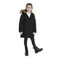 thumbnail image 2 of WenVen Girl's Winter Coat Thicken Padded Puffer Jacket with Hood Black 6/7Y, 2 of 8