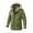 02 Army Green, variant on guisaled 's Winter Jacket wiht Hood Water Repellent Windproof Zip Up Thicken Warm Parka Coat Outdoor Ski Snow Jackets