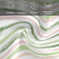 thumbnail image 5 of Green Pink Stripes Cloth Napkins, Gradient Geometric Smear Art Paint Washable and Reusable Dinner Napkins Set of 6, Table Napkin for Kitchen Party Birthday Wedding Hotel Housewarming 20"x20", 5 of 8