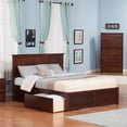 thumbnail image 2 of Leo & Lacey Madison King Wood Platform Bed & Storage Drawers in Walnut, 2 of 4