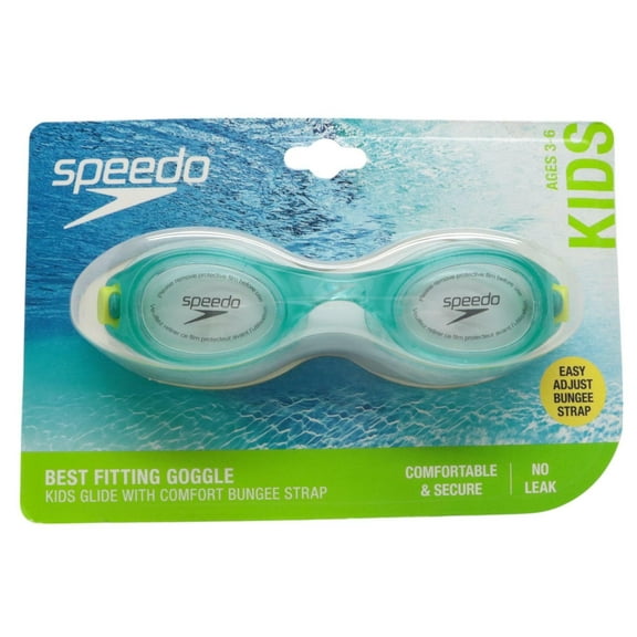 Speedo Kids' Glide Swim Goggles - Clear/Blue/Green