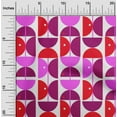 thumbnail image 2 of oneOone Cotton Poplin Fuschia Pink Fabric Geometric Circle Fabric For Sewing Printed Craft Fabric By The Yard 42 Inch Wide, 2 of 4