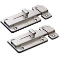 thumbnail image 1 of Door Bolts, 2 Pieces Stainless Steel Latch Sliding Door Lock, Surface Mounted Slide Bolt For All Types Of Internal Doors, 1 of 5