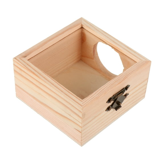 Eease Hamster Chinchilla Wooden House Pet Hut Rat Shelter Toy