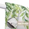 thumbnail image 4 of Swag Valance Curtains for Windows, Summer Leaves Light Filtering Kitchen Curtains with Rod Pocket, Seasonal Green Nature Plants Aesthetic Window Treatment Valances for Living Room, 28x36 - 2 PCS, 4 of 9