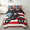 thumbnail image 2 of Homewish Motorcycle Game 7-Piece Twin Bedding Sets,Exterme Sport Bedding Comforter Set,American Flag Sheet Sets For Boys Teens,Super Cozy Room Decor Reversible, 2 of 8