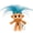 Blue, variant on Durable Troll Doll Keychain - Cute Troll Doll Figurine with Crazy Colorful Hair, Detachable Key Ring, 10cm Keychain Accessory Suitable for Bags and Keys