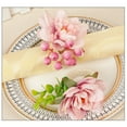 thumbnail image 6 of Napkin Ring Artificial Flower Buckle Silk Cloth Handicraft For Birthday Party Table Decor Western Green Leaf Wreath, 6 of 12