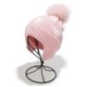 thumbnail image 3 of Gorro protector de orejas, diadema de rayas con lunares, gorro de punto para mujer en invierno., 3 of 6