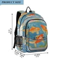 thumbnail image 2 of FORMRS Unisex School Backpack 17" Student Travel Bag with Laptop Compartment, Art Goldfish, 2 of 7