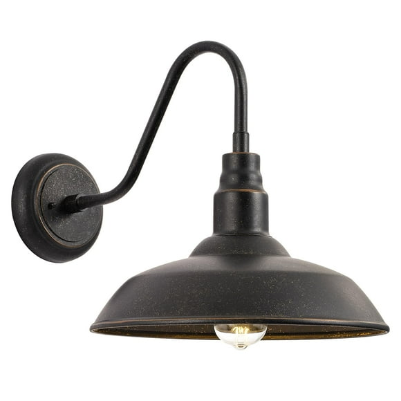 Lámpara de pared de bronce para exteriores Light Fixture GOALPLUS de 14 pulgadas