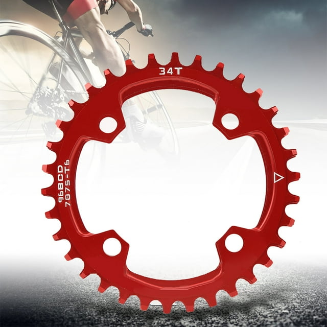 Bike Chainring, 96BCD Chainring, Sturdy and Durable Easy To Use for Repair Bicycles Mountain Bicycle Chainring 32T,34T,36T