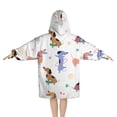 thumbnail image 2 of Dachshund Sport Blanket Hoodies for Kids 6-13YR Oversize Wearable Blanket Hoodies for Boys Girls Teens, 2 of 7