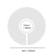 thumbnail image 4 of 40 Pcs/set White Round Clothing Rack Hanger Size Dividers Closet Wardrobe Sales Shopping Mall Clothing Round Ring Size Dividers, 4 of 5