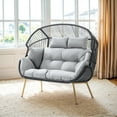 thumbnail image 2 of POCASSY Double Wicker Egg Chair with Cushion, 2 of 6