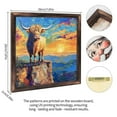 thumbnail image 2 of Highland Cow Sunset Mountain View Wooden Sign Wall Plaque - Vintage Art Decoration, Wall Decoration - Ideal Gift For Home Decoration, Living Room, Bathroom, Bedroom, Garden, Dining, Bar, Cafe, Fest, 2 of 7