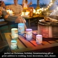 thumbnail image 4 of Yayeee Flameless Candles with Remote Flickering Battery Operated Multi Color Changing, Mid Century Orange Juice, 4 of 7