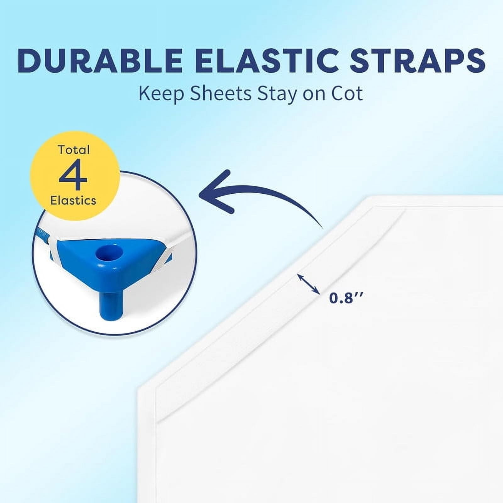 Easy Bedding Cot Sheets for Daycare- 30 Pieces Standard Size Pre-School Crib/Toddler Sheet 22 x 54 inches- 100% cotton- 400TC Sheets- Burgundy