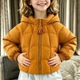 thumbnail image 3 of Mitankcoo Girls Hooded Puffer Coat Cute Pointed Wizard Hat Quilted Winter Jacket with Tassel Zipper Warm Outerwear 1-10Y, 3 of 7
