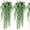White, variant on 2 Pieces Artificial Hanging Flowers Hanging Eucalyptus Leaf Greenery Vine Outdoor UV Resistant Home Garden Wedding Party Indoor Outdoor Decorations