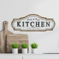 thumbnail image 2 of Northlight Metal "Kitchen Fresh & Tasty" Sign Wall Decor - 24" - Black and White, 2 of 5
