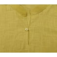 thumbnail image 3 of Atasi Kurta Court à Col Officier pour Homme Beige en Coton Tunique Décontractée - Petit, 3 of 7