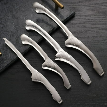 

GROFRY Food Tong Heat Resistant Food Grade Stainless Steel Kitchen Clip Cooking Supplies for Kitchen