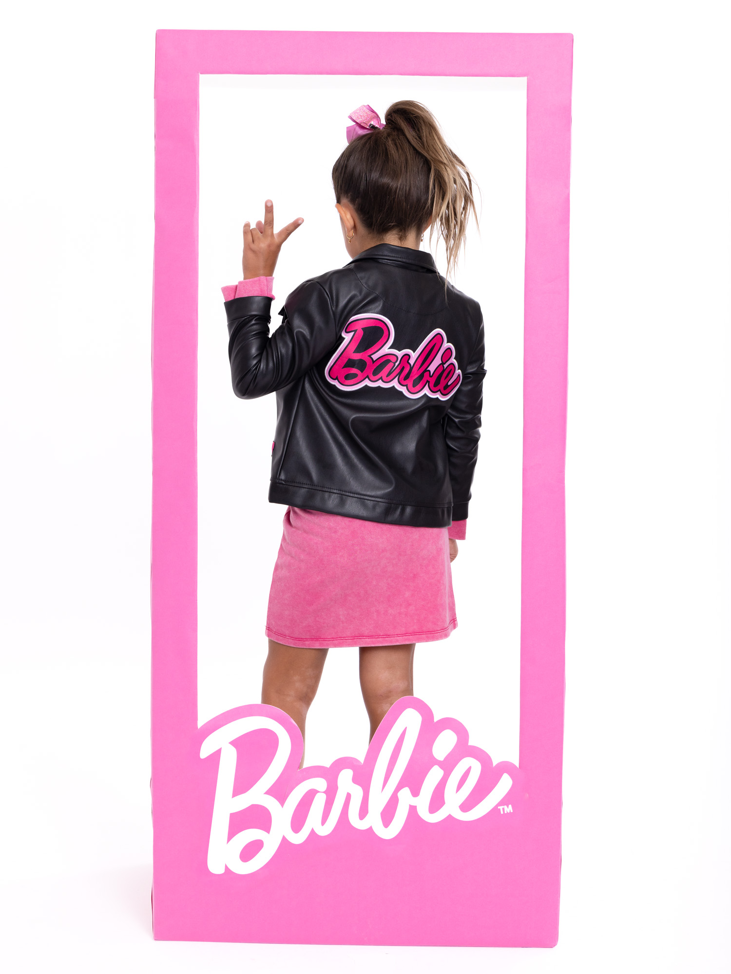 Barbie Toddler Girl Faux Leather Moto Jacket, Sizes 2T-5T