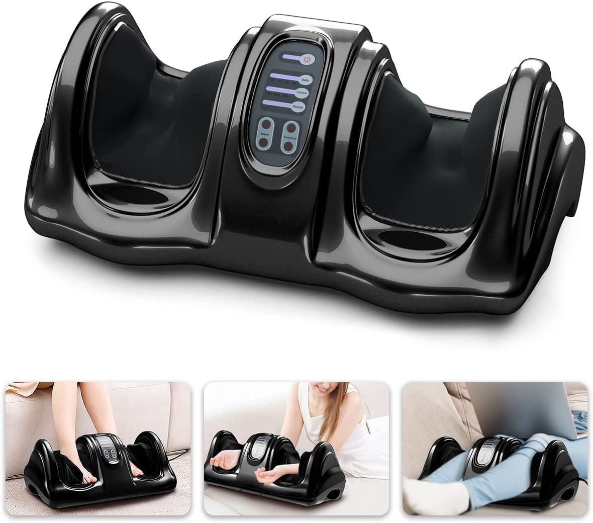 Foot Shiatsu Massager, Therapeutic Foot Massager Electric, Kneading and ...