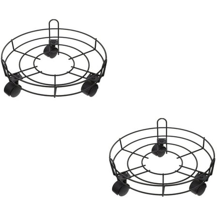 Set of 2 outside Flower Pot Base Support for Plants Holder Mover Planter