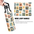 thumbnail image 4 of Yayeee 33oz Insulated Water Bottle Double Wall Stainless Steel with Flip Straw Lid, Beige Playful Stamp, 4 of 7
