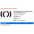 thumbnail image 2 of Rear Brake Shoe Set - Compatible with 2012 Volkswagen Beetle, 2 of 2