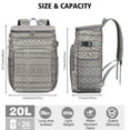 thumbnail image 4 of Stripes Cooler Backpack - 20L Insulated Soft Cooler Bag, Symmetrical Design for Beach & Travel, 4 of 6