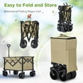 thumbnail image 6 of Collapsible Wagon with Wheels, 400LBS Wagons Carts Foldable, Beach Carts with Big Wheels for Sand, Heavy Duty Wagon, Folding Cart with All-Terrain Wheels, Garden Carts Sports Wagon Beach Wagons, 6 of 9