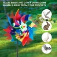 thumbnail image 2 of 10pcs 24CM High Reflective Bird Scarer Windmill Bird Repellent Colorful Bird Deterrent Windmill Reflection Color Spinner Scenic Decoration for Garden Orchard Farm, 2 of 8