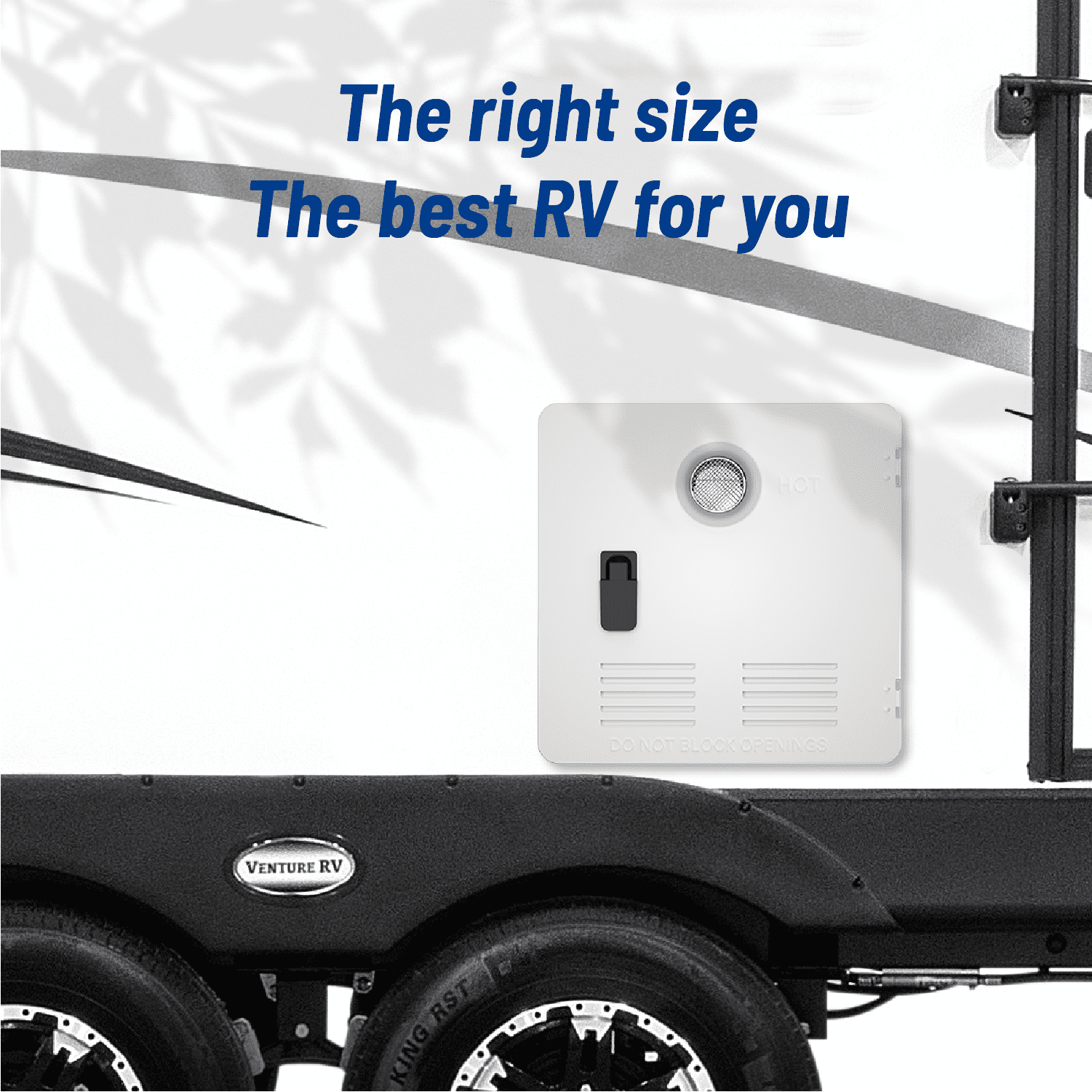 Ranein 15 x 15 Inches RV Water Heater White Door. ONLY Door kit for Ranein RV water heaters