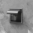 thumbnail image 2 of 2 Renovators Supply Recessed Toilet Tissue Paper Holders 6" W Chrome Over Stainless Steel w/Removable Lid, 2 of 11