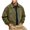 Army Green, variant on Jacket for Men Solid Color Turndown Collar Zip Up Jackets With Pockets Long Sleeve Casual Tops