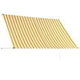 thumbnail image 3 of vidaXL Auvent Rétractable 250x150 cm Jaune et Blanc, 3 of 5