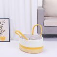 thumbnail image 4 of REGALWOVEN 1 Pcs Woven Storage Basket, Shelf Closet Storage Bin for Blankets and Clothes Yellow 14.2x9.1x7.1', 4 of 6