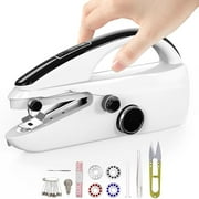 Handheld Sewing Machine,Two dear,Mini sewing machine,Easy to Use and Fast Stitch Suitable for Clothes,Fabrics, Handheld Sewing Machine for Beginners.(black)