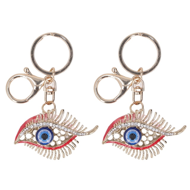 Accessoires Porte-Clés, 2 Pcs Oeil Strass Oeil Strass Porte-Clés Strass Haut de Gamme Performance
